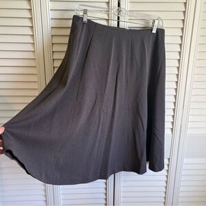 Grace Elements Charcoal Gray A-Line Skirt